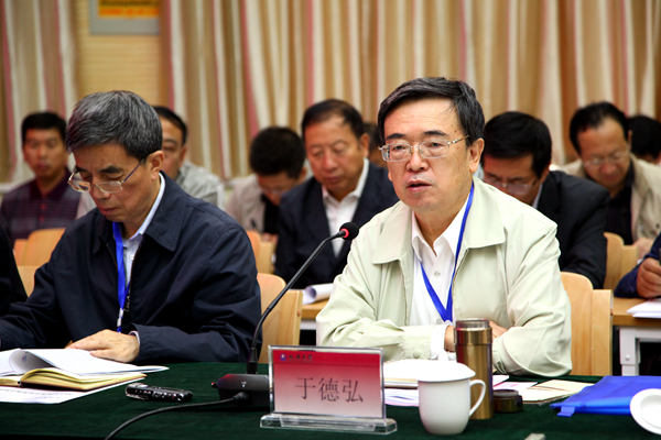 首席专家于德弘教授讲话